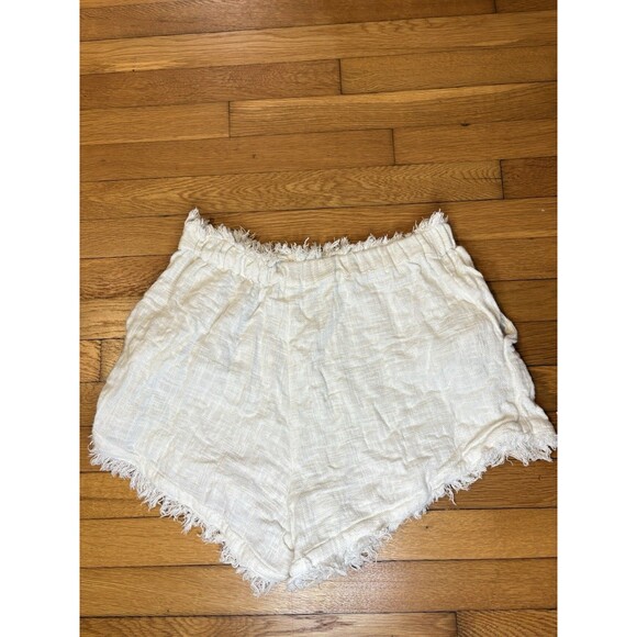 Free People Size L Oversized Cover Up Set Top and Shorts Lace White - Picture 5 of 11